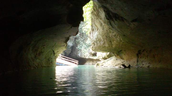 inside the caves in belize